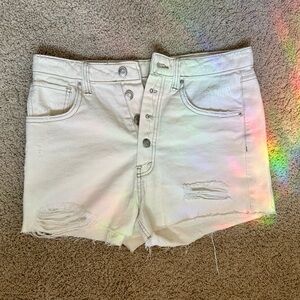 wild fable cream denim shorts